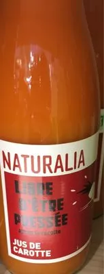 Jus de carotte Naturalia , code 3700036905863