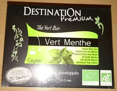 The Vert Bio - Vert Menthe  Destination Premium 100 g , code 3700110005748