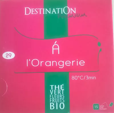 Thé vert fleurs fruits bio Destination 30 g, code 3700111084742