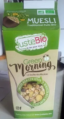 Muesli JusteBio , code 3700146201480