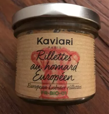 Rillettes au homard Européen Kaviari , code 3700189554840