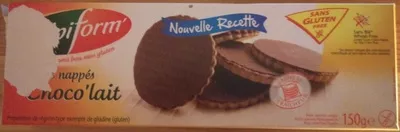 Biscuits nappés choco'lait Valpiform' 12, code 3700211224307