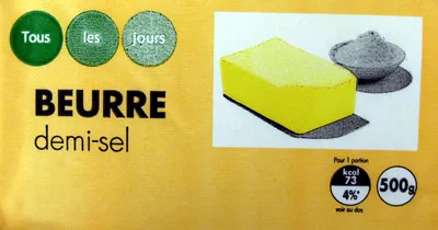 Tous les jours beurre demi-sel Tous les jours 500 g, code 3700311800708