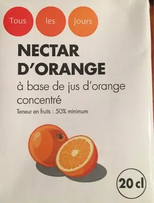 Nectar d'Orange Tous les jours 20cl, code 3700311860887