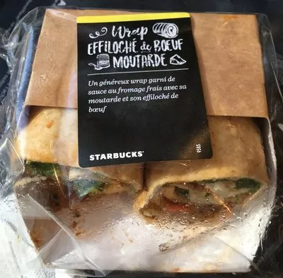 Wrap effiloché de bœuf moutarde Starbucks 200g, code 3700365095853