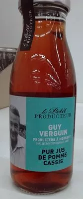 Guy Verguin Pur Jus de Pomme Cassis Le Petit Producteur, Terre et Vie 25 cl, code 3700527200200