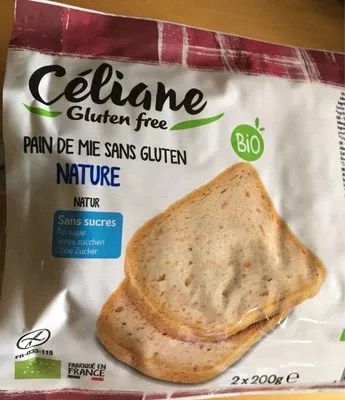 Pain de mie sans gluten Céliane 200 g, code 3700566454190