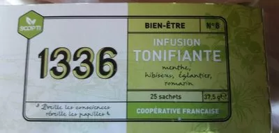 Infusion Tonifiante 1336, Scop Ti 37,5 g e (25 sachets), code 3700968100169