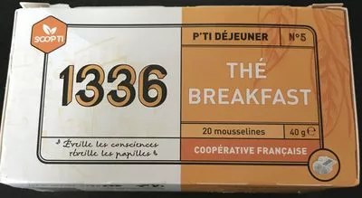 Thé Breakfast  1336, Scop Ti 40 g e, code 3700968100190