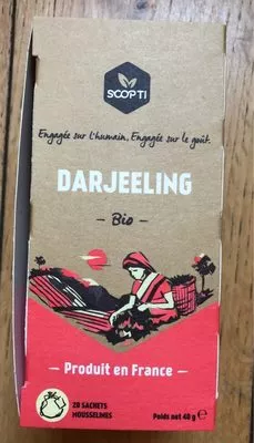 Thé Darjeeling SCOP TI 40 g, code 3700968100206