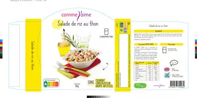 Salade de riz au thon Comme J'Aime 300 g, code 3700977702064