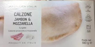 Calzone jambon et mozzarella  380 g, code 3701192500091