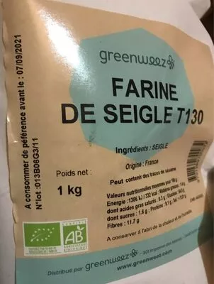 Farine de Seigle greenweez 1Kg, code 3701269700072