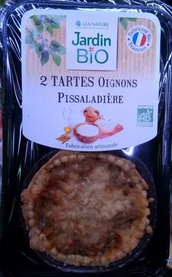 2 tartes oignons pissaladière Jardin Bio, Léa Nature 230 g, code 3760018887181