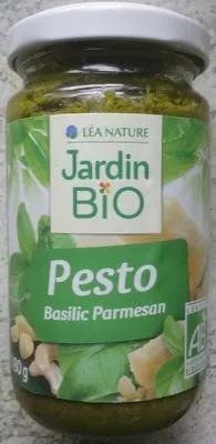 Pesto Basilic Parmesan Jardin Bio', Léa Nature 180 g, code 3760020501068