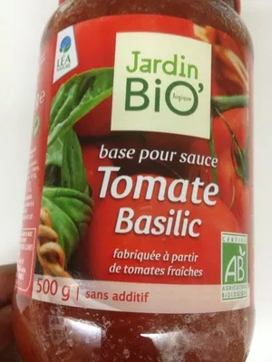 Base pour sauce tomate basilic Jardin Bio', Léa nature 500 g, code 3760020501075