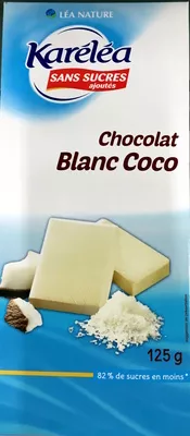 Chocolat Blanc Coco Karéléa, Léa Nature 125 g, code 3760020506568