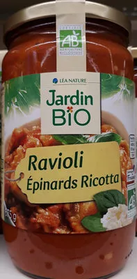 Ravioli Epinard Ricotta Jardin Bio, Léa Nature 675 g, code 3760020507800