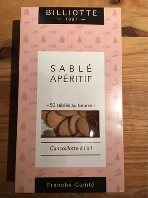 Sablé apéritif Billiotte , code 3760023342156