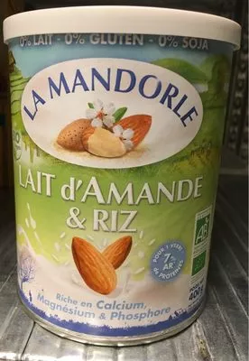 Lait d'Amande et Riz La Mandorle 400 g, code 3760030721166