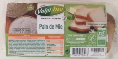 Pain de mie sans gluten Valpiform 400 g, code 3760038707063