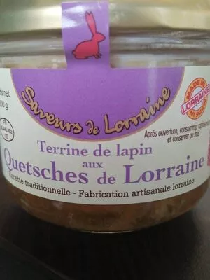 Terrine de lapin aux quetsches de Lorraine  , code 3760043720194