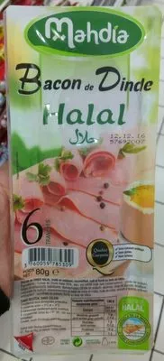 Bacon de Dinde Halal Mahdia 80 g, code 3760059785309