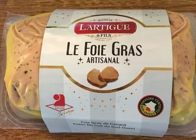 Foie gras de canard entier Lartigues , code 3760067666638