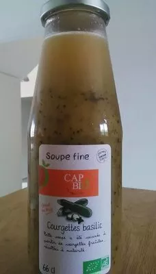 Soupe fine courgette basilic Capbio Vergers De Gascogne , code 3760071072159