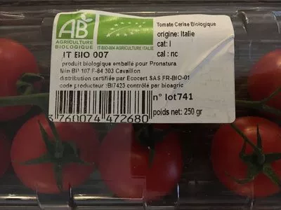 Tomate Cerise biologique Pronatura 250 g, code 3760074472680