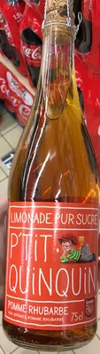 Limonade pur sucre Pomme Rhubarbe P'tit Quinquin 75 cl, code 3760077520036