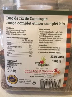 Duo de riz Vert Coquelicot 500 g, code 3760084009074