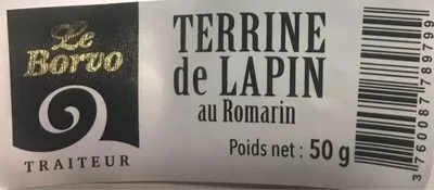 Terrine de lapin au romarin  50 g, code 3760087789799