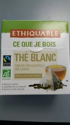 Thé blanc Ethiquable , code 3760091725196