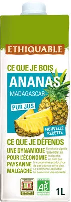 Pur jus Ananas Ethiquable 1 L, code 3760091727114