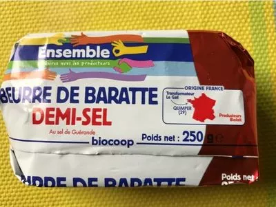 Beurre de baratte Biocoop 250 g, code 3760121212580