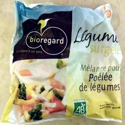 Légumes surgelés Mélange pour Poêlée de légumes bioregard 600 g, code 3760125200095