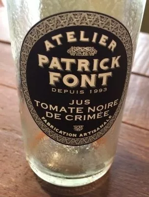 Jus de tomate noire de crimée Atelier Patrick Font 25 cl, code 3760131162202