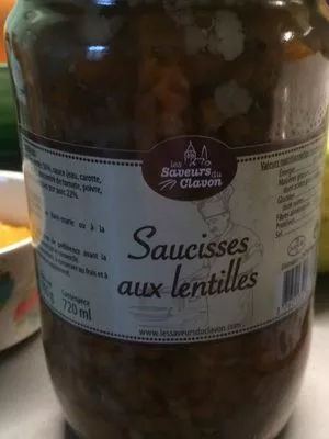 Saucisses aux lentilles  , code 3760133671306