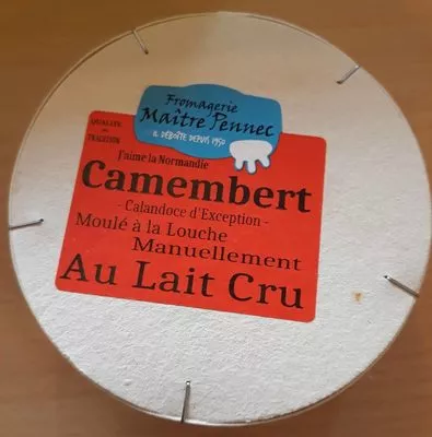 Camembert au lait cru Fromagerie Maitre Pennec 250g, code 3760134180012