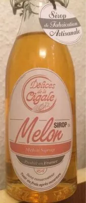 Sirop de melon Delices De La Cigale , code 3760147042062