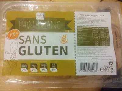 Pain blanc sans gluten La Boulangerie des Gourmets 400 g, code 3760149861036