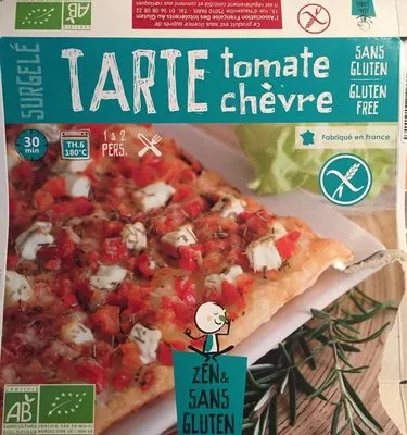 Tarte fine tomate et chèvre Bio zen et sans gluten , code 3760154261340