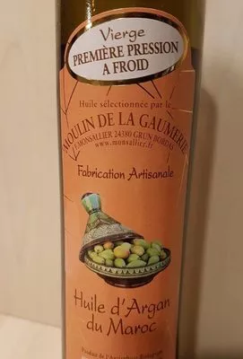 Huile d'argan du Maroc Moulin de la Gaumerie , code 3760157580615