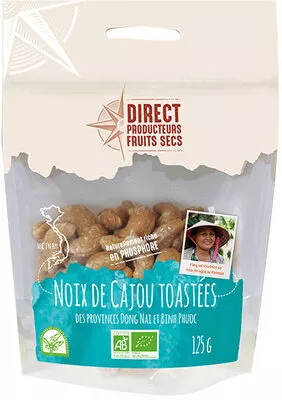 Noix De Cajou Toastées Direct Producteurs Fruits Secs 125 g, code 3760159010592