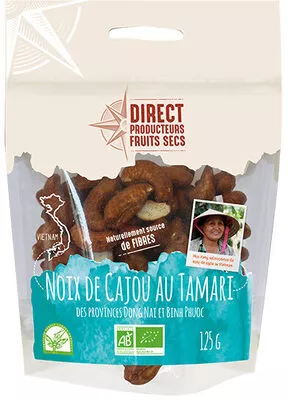 Noix de Cajou au Tamari 125g Direct Producteurs Fruits secs 125 g, code 3760159011827