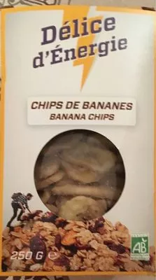 Chips de bananes Délice D’énergie , code 3760159100835