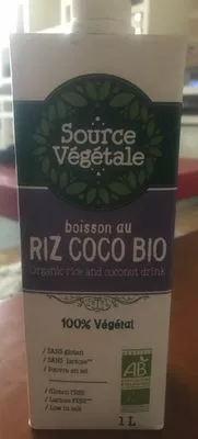 Riz coco bio Source Vegetale 1 L, code 3760159102440