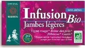 Dayang Infusion Bio Jambes Légères 20 Sachets  , code 3760162130096