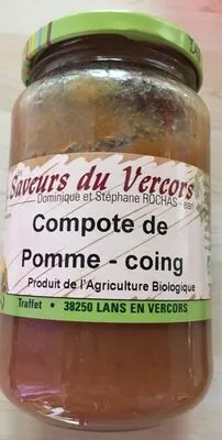 Compote de pomme coing Saveurs du Vercors , code 3760163630168